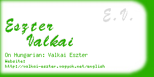 eszter valkai business card